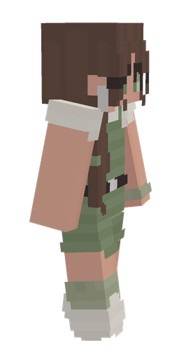 Brown skin: body, right side render