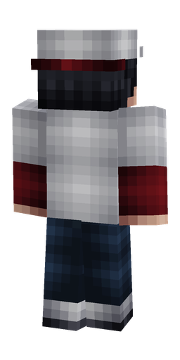 Black skin: body, back render