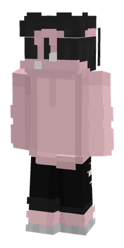 Black skin: body, back render