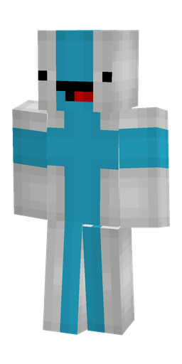 Blue skin: body, front render