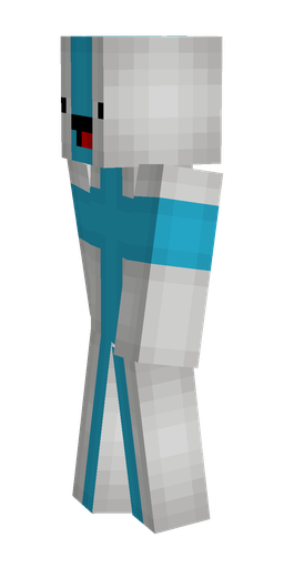 Blue skin: body, left side render