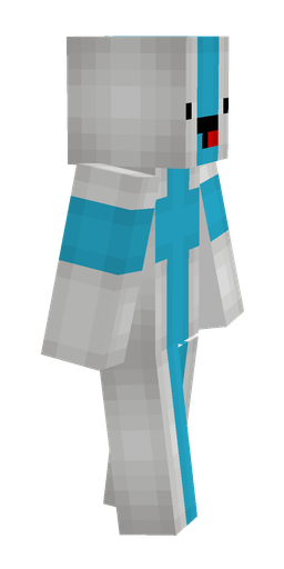 Blue skin: body, right side render