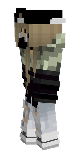 Black skin: body, left side render