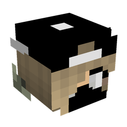 Black skin: head render