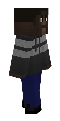 Black skin: body, right side render