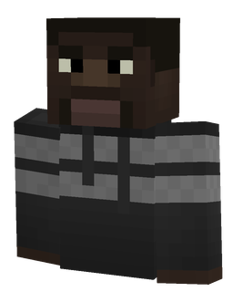 Black skin: bust render