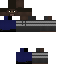 Black skin: raw texture render