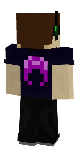 Black skin: body, back render