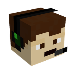 Black skin: head render