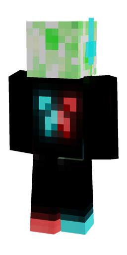 Black skin: body, back render