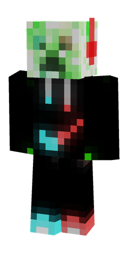 Black skin: body, front render