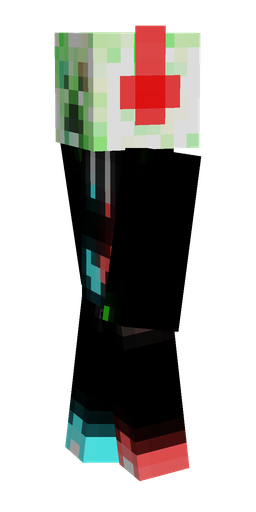Black skin: body, left side render