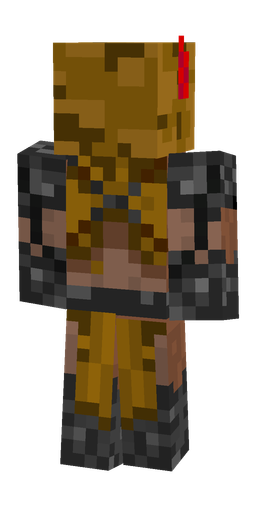 Black skin: body, back render