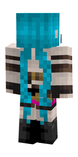 Black skin: body, back render