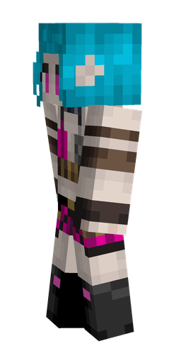 Black skin: body, left side render