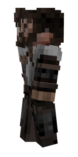 Black skin: body, left side render