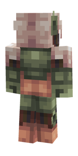 Black skin: body, back render