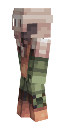 Black skin: body, left side render