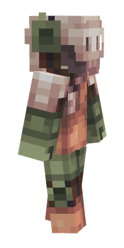 Black skin: body, right side render