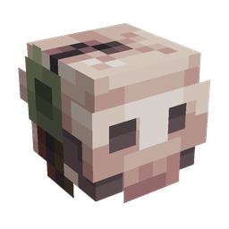 Black skin: head render