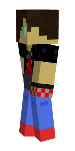 Black skin: body, left side render