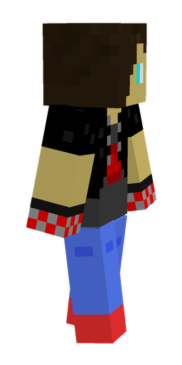 Black skin: body, right side render