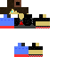 Black skin: raw texture render