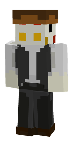 Black skin: body, back render