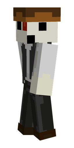Black skin: body, left side render