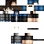 Black skin: raw texture render