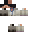 Black skin: raw texture render