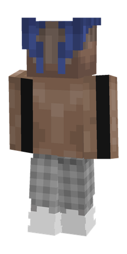 Brown skin: body, back render