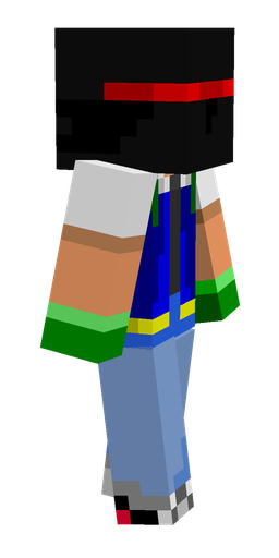 Black skin: body, right side render
