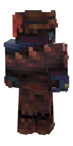 Black skin: body, back render