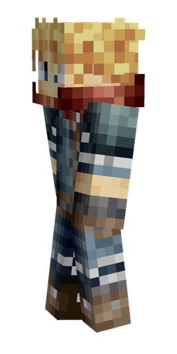 Black skin: body, left side render