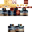 Black skin: raw texture render
