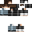 Black skin: raw texture render