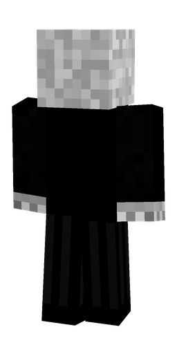 Black skin: body, back render