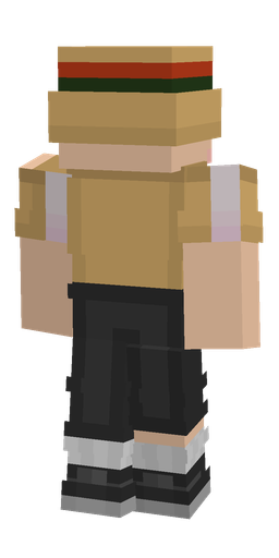 Black skin: body, back render