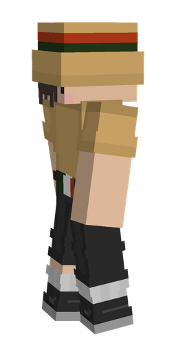 Black skin: body, left side render