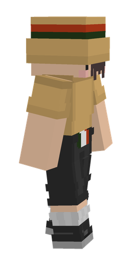 Black skin: body, right side render