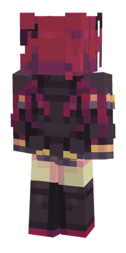 Black skin: body, back render