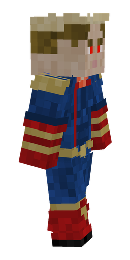 Blue skin: body, right side render