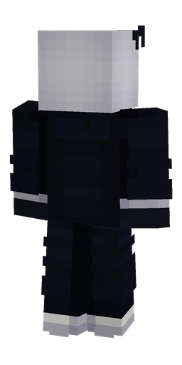 Black skin: body, back render
