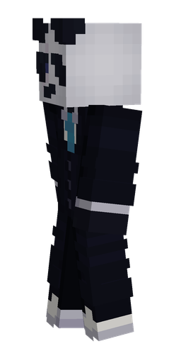 Black skin: body, left side render