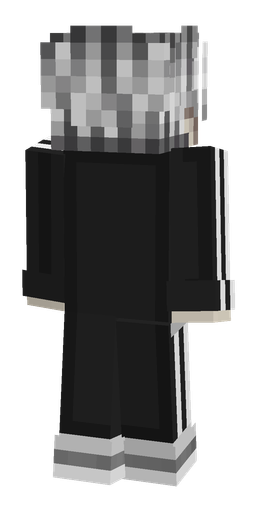 Black skin: body, back render