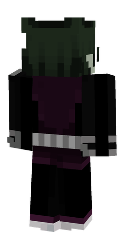 Black skin: body, back render