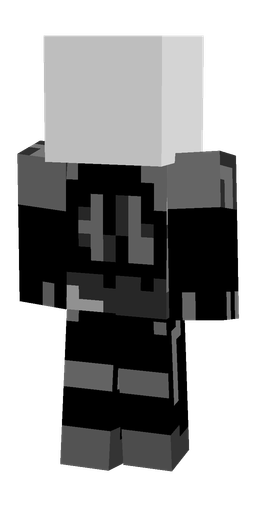Black skin: body, back render