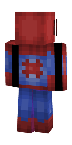 Blue skin: body, back render