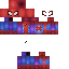 Blue skin: raw texture render